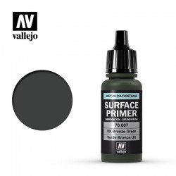 VALLEJO 70.607 Surface Primer U.K. Bronze Green Color 17 ml.