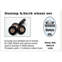 Mirror Models 35012 1/35 Dunlop 9,5x16 Wheel Set