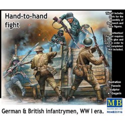 MASTERBOX MB35116 1/35 Hand-to-hand fight,German&British infant infantrymen, WWI era