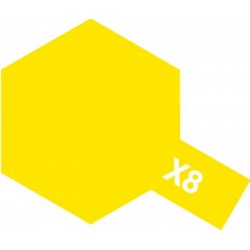 TAMIYA 81008 Peinture Acrylique X-8 Jaune Citron Brillant / Lemon Yellow 23ml