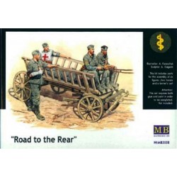 MASTERBOX MB3558 1/35 Road to the rear 5 figs + cart
