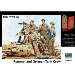 MASTERBOX MB3561 1/35 Rommel & German tank crew, DAK, WWII era