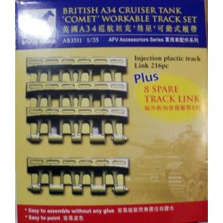 BRONCO AB3511 1/35 British A34 Cruiser Tank 'Comet' Workable Track Set