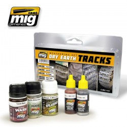 AMMO BY MIG A.MIG-7437 Dry Earth Tracks Weathering Set 