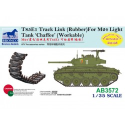BRONCO AB3572 1/35 T85E1 Track Link Rubber for M24 Light Tank Chaffee Workable