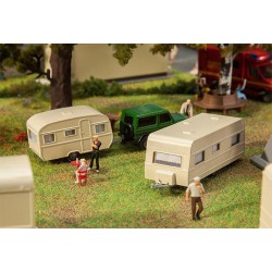 FALLER 140483 HO 1/87 Jeu de caravanes - Set of caravans