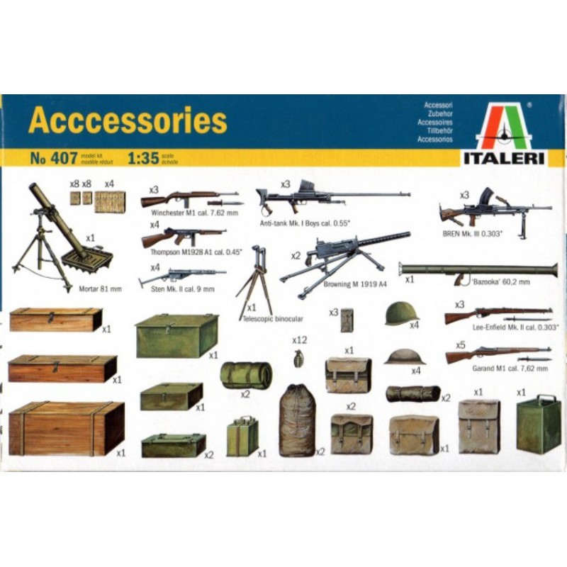 ITALERI 407 1/35 Accessories Allied Army