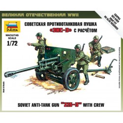 ZVEZDA 6253 1/72 Zis-3 Soviet Gun w/crew