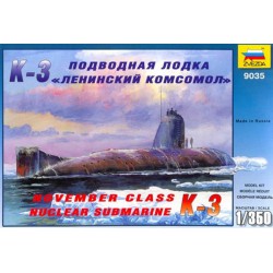 ZVEZDA 9035 1/350 November Class Nuclear Submarine K-3 Leninskij Komsomol