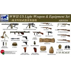 BRONCO AB3558 1/35 WWII US Light Weapon & Equipment Set