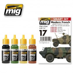 AMMO BY MIG A.MIG-7151 Modern French Armed Forces Colors Set 4 Jars 17ml