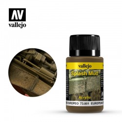 VALLEJO 73.801 Weathering Effects European Splash Mud Splash Mud 40 ml.