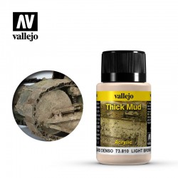VALLEJO 73.810 Weathering Effects Light Brown Thick Mud Thick Mud 40 ml.