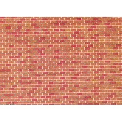 Faller 170608 HO 1/87 Wall card, Red brick