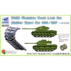BRONCO AB3566 1/35 T84E1 Workable Track Link Set (Rubber) For M46/M47