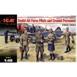ICM 48084 1/48 Soviet Air Force Pilots & Ground Personnel 1943 - 1945