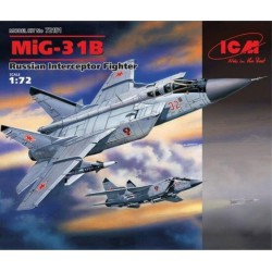 ICM 72151 1/72 MiG-31 Foxhound Russian Heavy Interceptor Fighter