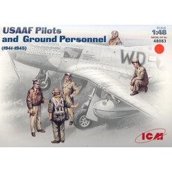 ICM 48083 1/48 USAAF Pilots and Ground Personnel 1941 - 1945