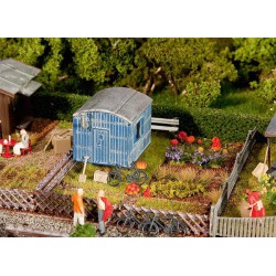 Faller 180490 HO 1/87 Allotments with contractor's trailer