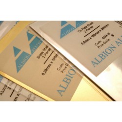 ALBION ALLOYS SM7M Brass Sheet 100 x 0,4 x 250 mm (1p.)