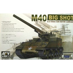 AFV CLUB AF35031 1/35 M40 Big Shot U.S. 155mm Gun Motor Carriage