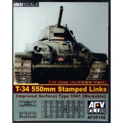 AFV CLUB AF35142 1/35 T-34 550mm Stamped Links (Improved surface) Type 1941