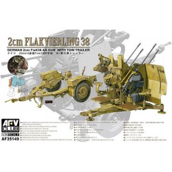 AFV CLUB AF35149 1/35 2 cm Flakvierling 38 German 2cm FlaK 38 AA Gun