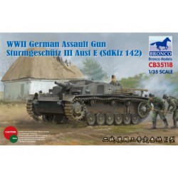 BRONCO CB35118 1/35 Assault Gun Sturmgeschütz III Ausf E SdKfz 142