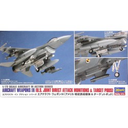 HASEGAWA 35114 1/72 Aircraft Weapons: IX U.S. Attack Munitions & Target Pods