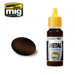 AMMO BY MIG A.MIG-0187 Metallic Color Jet Exhaust Burnt Iron 17ml