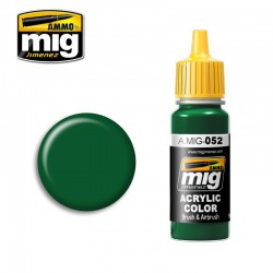 AMMO BY MIG A.MIG-0052 ACRYLIC COLOR Deep Green 17 ml.