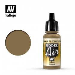 VALLEJO 71.272 Model Air German Yellow Brown Color 17 ml.