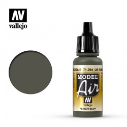 VALLEJO 71.294 Model Air US Forest Green Color 17 ml.