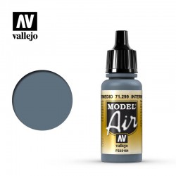 VALLEJO 71.299 Model Air Intermediate Blue Color 17 ml.