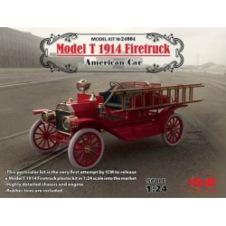 ICM 24004 1/24 Model T 1914 Firetruck American Car