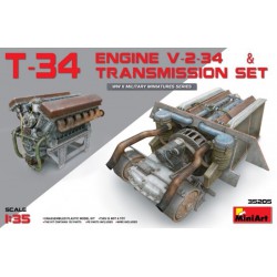 Miniart 35205 1/35 T-34 Engine V-2-34 & Transmission Set