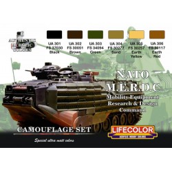 LifeColor CS02 Nato M.E.R.D.C. Set 6x 22ml Acrylic Colours