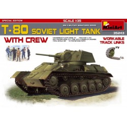 MINIART 35243 1/35 T-80 Soviet Light Tank With Crew