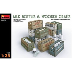 MINIART 35573 1/35 Milk Bottles & Wooden Crates