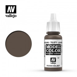 VALLEJO 70.871 Model Color 144 - Leather Brown 18 ml.