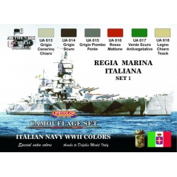 LifeColor CS15 Regia Marina ItalianA Set 1 6x 22ml Acrylic Colours