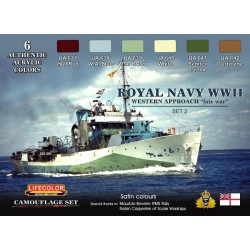LifeColor CS34 Royal Navy WWII Western approach - Set 2 Camouflage Set