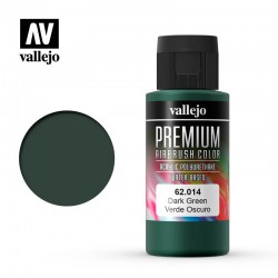 VALLEJO 62.014 Premium Color Dark Green Opaque 60 ml.
