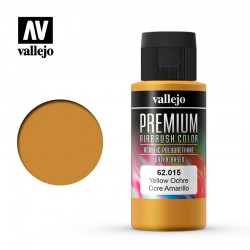 VALLEJO 62.015 Premium Color Yellow Ochre Opaque 60 ml.