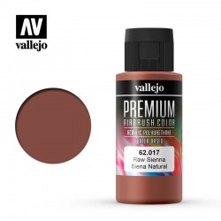 VALLEJO 62.017 Premium Color Raw Sienna Opaque 60 ml.