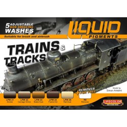 LifeColor LP05 Liquid Pigments Series Trains & Tracks