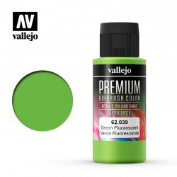 VALLEJO 62.039 Premium Color Green Fluo Fluorescent 60 ml.