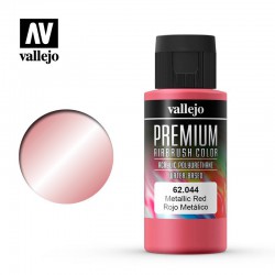 VALLEJO 62.044 Premium Color Metallic Red Pearl & Metallics 60 ml.