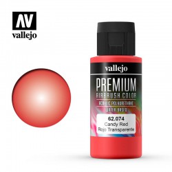 VALLEJO 62.074 Premium Color Candy Red Candy 60 ml.