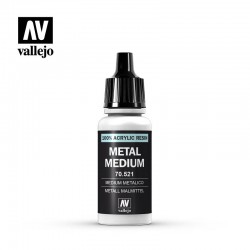 VALLEJO 70.521 MODEL COLOR Metal Medium 18 ml.